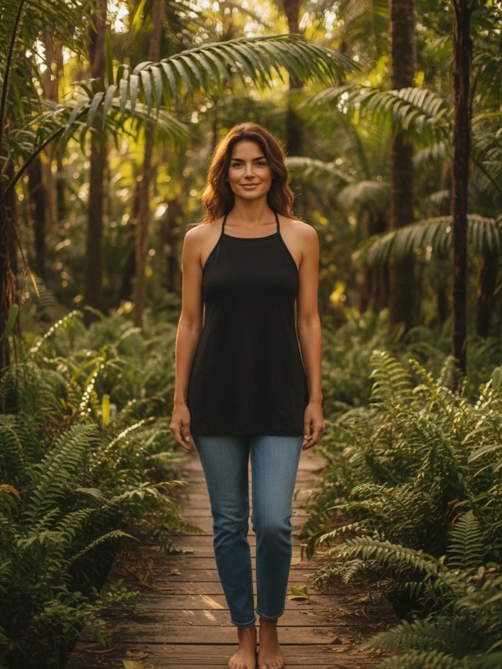 lululemon athletica Black Halter Neck Tank Top
